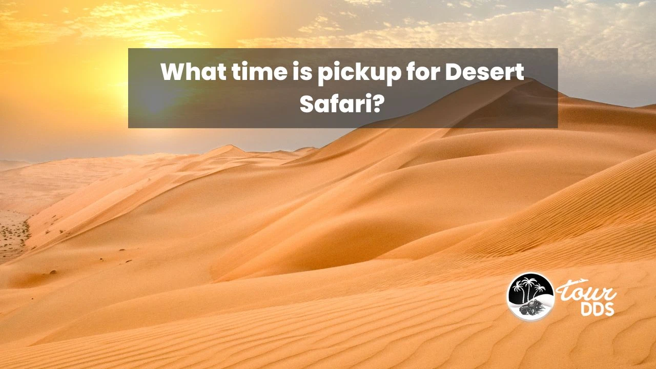 What time is pickup for morning Desert Safari?